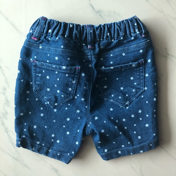 “little sister” onesie & star pattern jean shorts - Picture 7 of 7